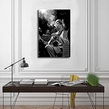 Amazon.com: Dexter Gordon, Jazz Musician Canvas Poster Wall